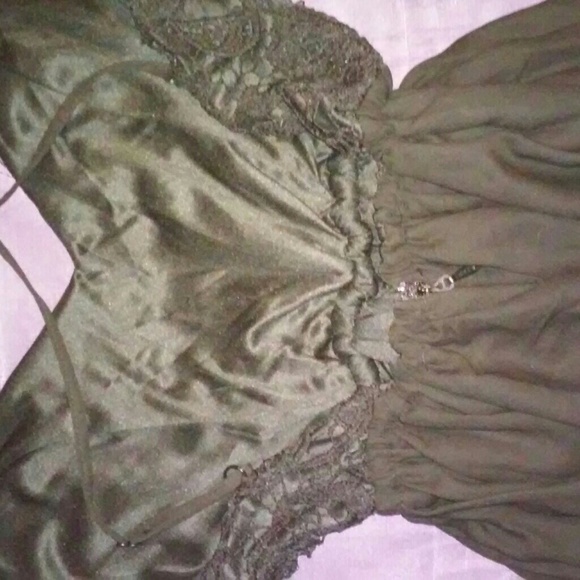 Black chiffon dress - Picture 4 of 4